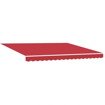 Image of vidaXL Awning Replacement Fabric for 4x3 m Frame Red
