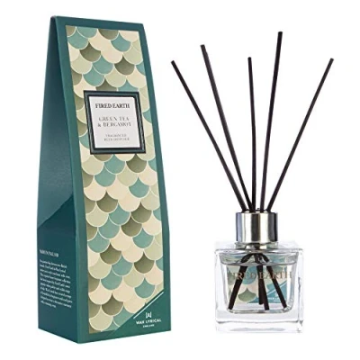 Image of Fired Earth by Wax Lyrical Reed Diffuser 100ml Green Tea &amp; Bergamot