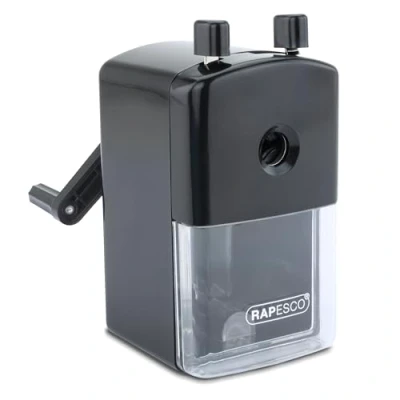 Image of Rapesco R94000B2 Desktop Pencil Sharpener Model 94, Black
