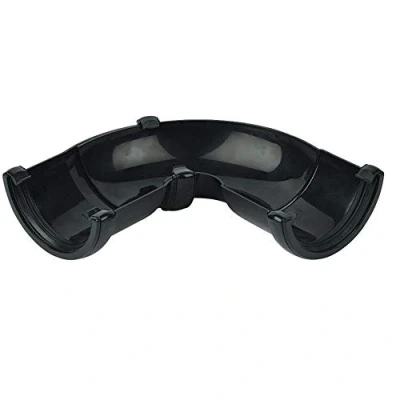 Image of FloPlast 112mm Half Round Adjustable Gutter Angle 50 Degree 156 Black