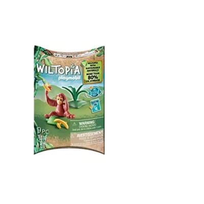 Image of Playmobil 71074 Wiltopia Baby Orangutan, Animal Toy, Sustainable Toys, Fun Imaginative Role Play, PlaySets Suitable for Children Ages 4+