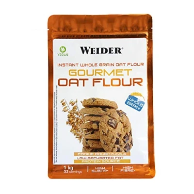 Image of Weider Oat Gourmet. Wholemeal Oatmeal. Protein Source with Low Sugar Content. Cookie Dough Flavor (1 kg)