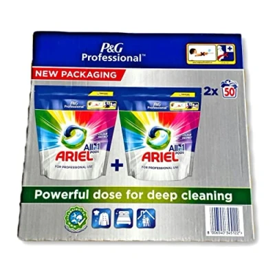 Image of Ariel Professional All in 1 Laundry Pods, 100 Washes (2 x 50 Pods)