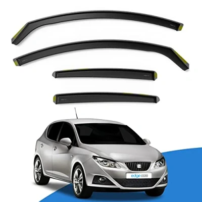 Image of EdgeVisors Wind Deflectors Set Fits: SEAT IBIZA MK4 6J 2008 2017 5 Door Hatchback 4pc