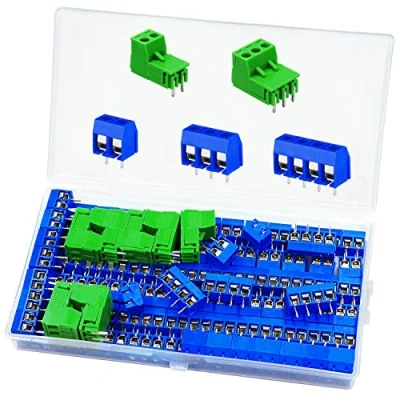 Image of 114PCS PCB Terminal Block Connectors 5mm Pitch 2 Pin &amp; 3 4 300v 15A Mount Screw Connector for Arduino