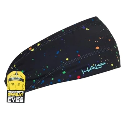 Image of Halo Headband Bandit Wide Pullover Sweatband for Both Women and Men, Confetti