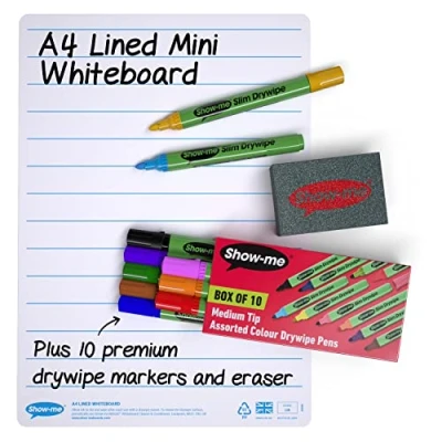 Image of A4 Lined Whiteboard Kit