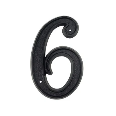 Image of HASWARE House Number 5.5 inch (139mm) Modern Door Numbers Street Home Address Numerals,Black ABS Plastic (6)