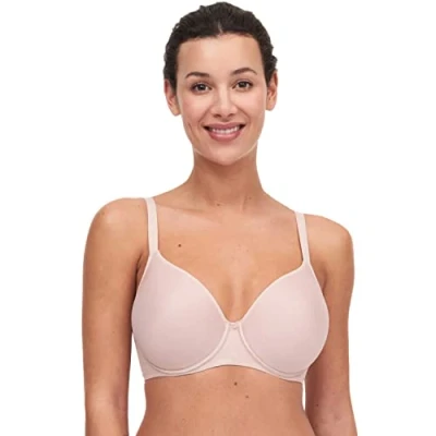 Image of Chantelle Women&#039;s Comfort Chic Full Coverage Memory Bra, Rose, 32H US