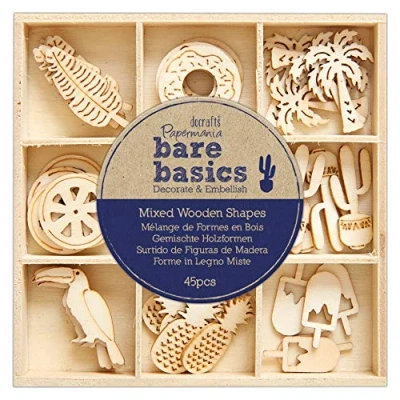 Image of Bare Basics Wooden Embellishments, Natural, N Applicable