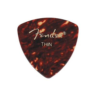 Image of Fender Classic Celluloid Guitar Picks 346 Shape, Accessories, Tortoise Shell, Thin, 72 Pack