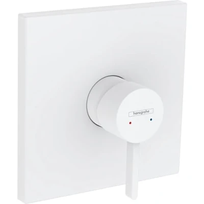 Image of hansgrohe Finoris Single lever shower mixer for concealed installation, matt white, 76615700