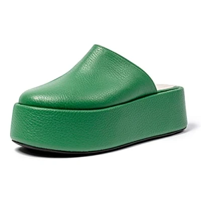 Image of L37 HANDMADE SHOES Women&#039;s FENOMENAL Sandal, Green, 3 UK
