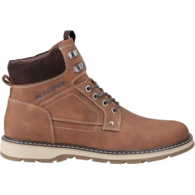 Image of JACK &amp; JONES Men&#039;s jfwstratford pu Boot, Cognac, 12 UK