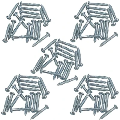 Image of PH2 Dome Headed Phillips Wood Screws 4mm x 25mm Fastener Fixings 80pc