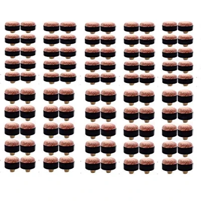 Image of Homegames 100 x 10mm Pool Snooker Billiards Screw on Cue Tips