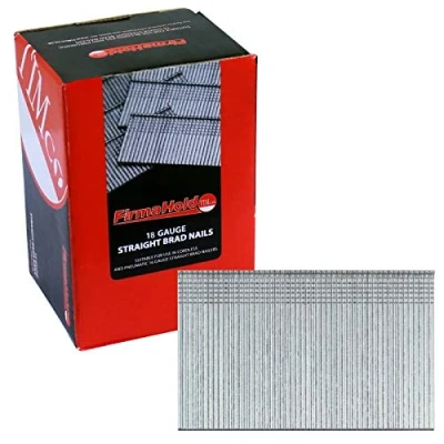 Image of TIMCO FirmaHold Collated Brad Nails 18 Gauge x 25 Straight Stainless Steel Box of 5000