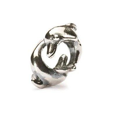 Image of Trollbeads Silver 925 Bead Playing Dolphins