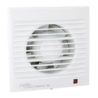 Image of EnviroVent Profile100T 4&quot;&quot; 100MM Toilet Extractor Fan with Timer