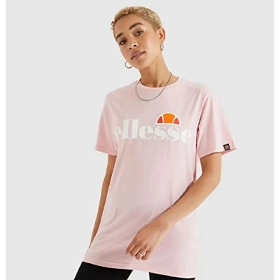 Image of Ellesse Albany Print Tshirt, Women&#039;s, Size: 16, Light pink