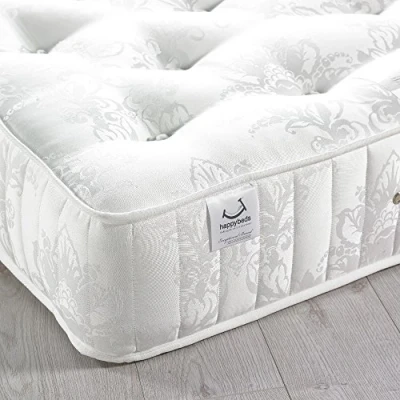Image of Orthopaedic 3000 Pocket Sprung, Happy Beds Richmond Medium Firm Tension Mattress with Natural Fillings 4ft6 Double (135 x 190 cm)