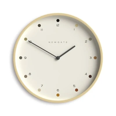 Image of NEWGATE® Mr Clarke Modern Minimalist a Medium Scandi inspired Wall Clock with Plywood Case for Home Living/Dining Room or Office HWD 40 x 4.7cm (Light Ply)