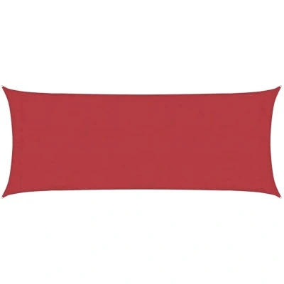 Image of vidaXL Sunshade Sail 160 g/m² Red 2x5 m HDPE