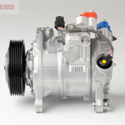 Image of 64529225704 AC Compressor DENSO DCP05091 6SEU14A PAG 46 R134a BMW: 3 Saloon, X3, Touring