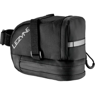Image of Lezyne Unisex Adult Saddle Bag Caddy Saddle/Trainer/Balance Bike Bag, Black, 1.3