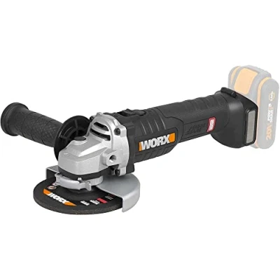 Image of WORX Brushless Battery Grinder 125mm 20V Max PowerShare WX812.9 Does not Include or Charger Motor Slim Body for Better Grip