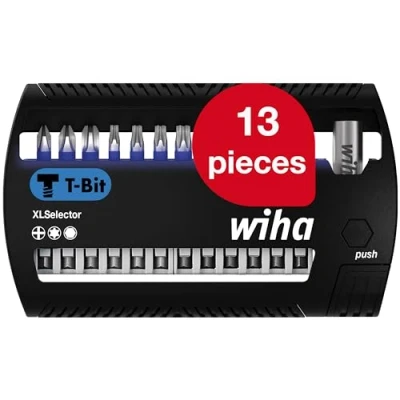 Image of Wiha Bit Set XLSelector 13 TLG. I T 50 mm PH, TORX, Sechskant 1/4&quot; E6,3 magnetischer Bithalter Impact &amp; Schlagschrauber geeignet (41831)
