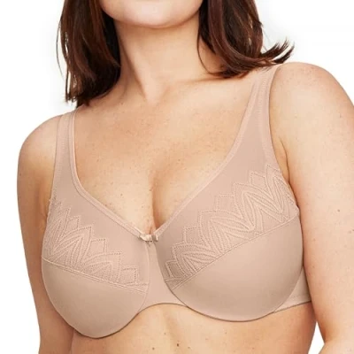 Image of Glamorise Full Figure Plus Size Wonderwire Minimizer Bra Underwire #9003