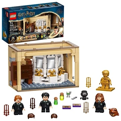Image of LEGO Harry Potter Hogwarts: Polyjuice Potion Mistake 76386 Bathroom Building Kit with Minifigure Transformations; New 2021 (217 Pieces)