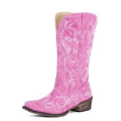 Image of ROPER Women&#039;s Riley Western Boot, Pink, 4.5 UK