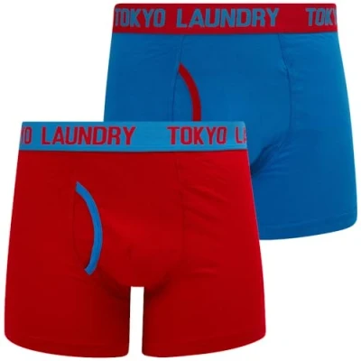 Image of Tokyo Laundry Men&#039;s 2 Pack Stretch Cotton Boxer Shorts