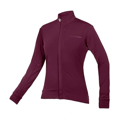 Image of Endura Women&#039;s Xtract Roubaix Cycling Long Sleeve Jersey, Aubergine, L