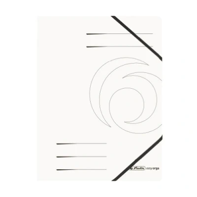 Image of Herlitz A4 Colorspan Elastic Folder White (5 Pieces)