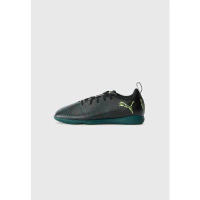 Image of PUMA Future 8 Play IT JR Soccer Shoe, Black Fizzy Light Green Terrain, 10 UK