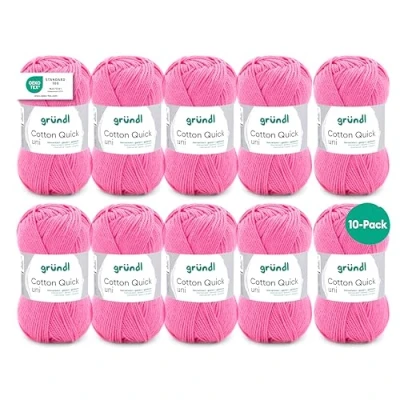 Image of Gründl Wool, Cotton, Raspberry, 10 x 50g