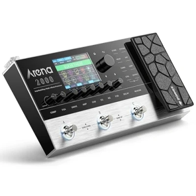 Image of Donner Multi Effects Pedal, Arena2000 Guitar Pedals with 278 Effects, 100 IRs, Looper, Drum Machine, Amp Modeling, Support XLR, MIDI IN