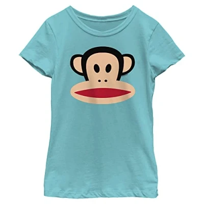 Image of Fifth Sun Girls&#039; Paul Frank Julius Head 4 T Shirt, Tahiti Blue, X S