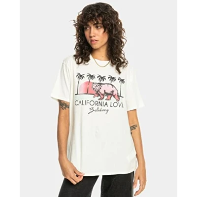 Image of BILLABONG Womens California Love T Shirt, Brown, XS EU