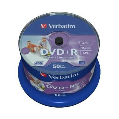 Image of Verbatim DVD+R 16X 4.7GB Spindle (50 Pack)