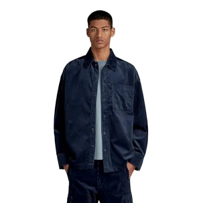 Image of G Star Men&#039;s Boxy Fit Shirt , Blue (salute D23007 D405 C742), XL
