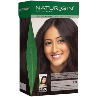 Image of Ebony Permanent Hair Dye 2.3 with Natural Ingredients No Ammonia