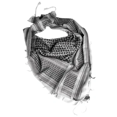 Image of Unbekannt Mil Tec Mode Schal 12613000 Fashion Scarf White/Black One Size