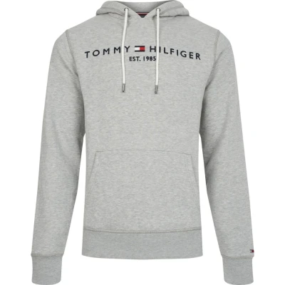 Image of Tommy Hilfiger LOGO Hoody Hoodie, Men&#039;s, Size: XS, Grey