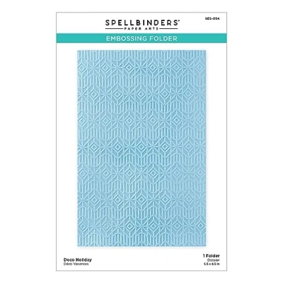 Image of Spellbinders Deco Holiday Embossing Folder from The Sealed for Christmas Collection