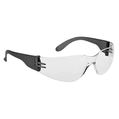 Image of Portwest Wrap Around Spectacle, Color: Clear Black, Size: , PW32CLR