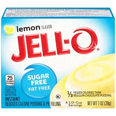 Image of Jell O Lemon Sugar Free Pudding &amp; Pie Filling 28g